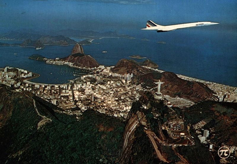 CPSM.carte postale avion Le Concorde 1972 